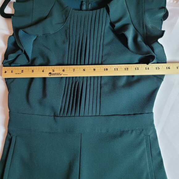 DRA Los Angeles Anthropologie Kaia Cropped Jumpsuit in Dark Green Small - Picture 9 of 12